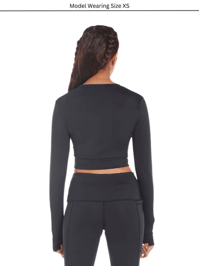 Crop Top Long Sleeve Training with Thumbhole