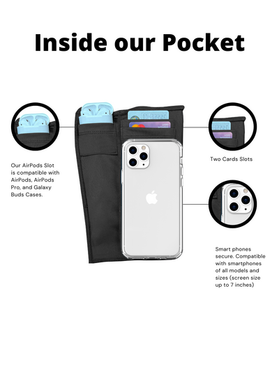 Leggings with Pocket with Airpod Slot & Cards Slot