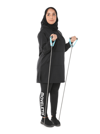 Oversized Training Long Modest Hoodie Lightweight Loose