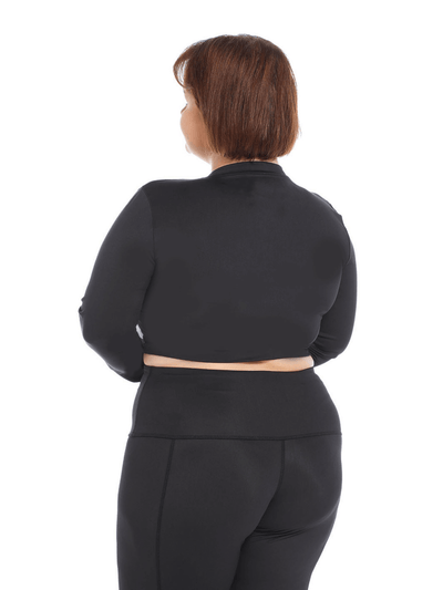 Crop Top Long Sleeve Training with Thumbhole